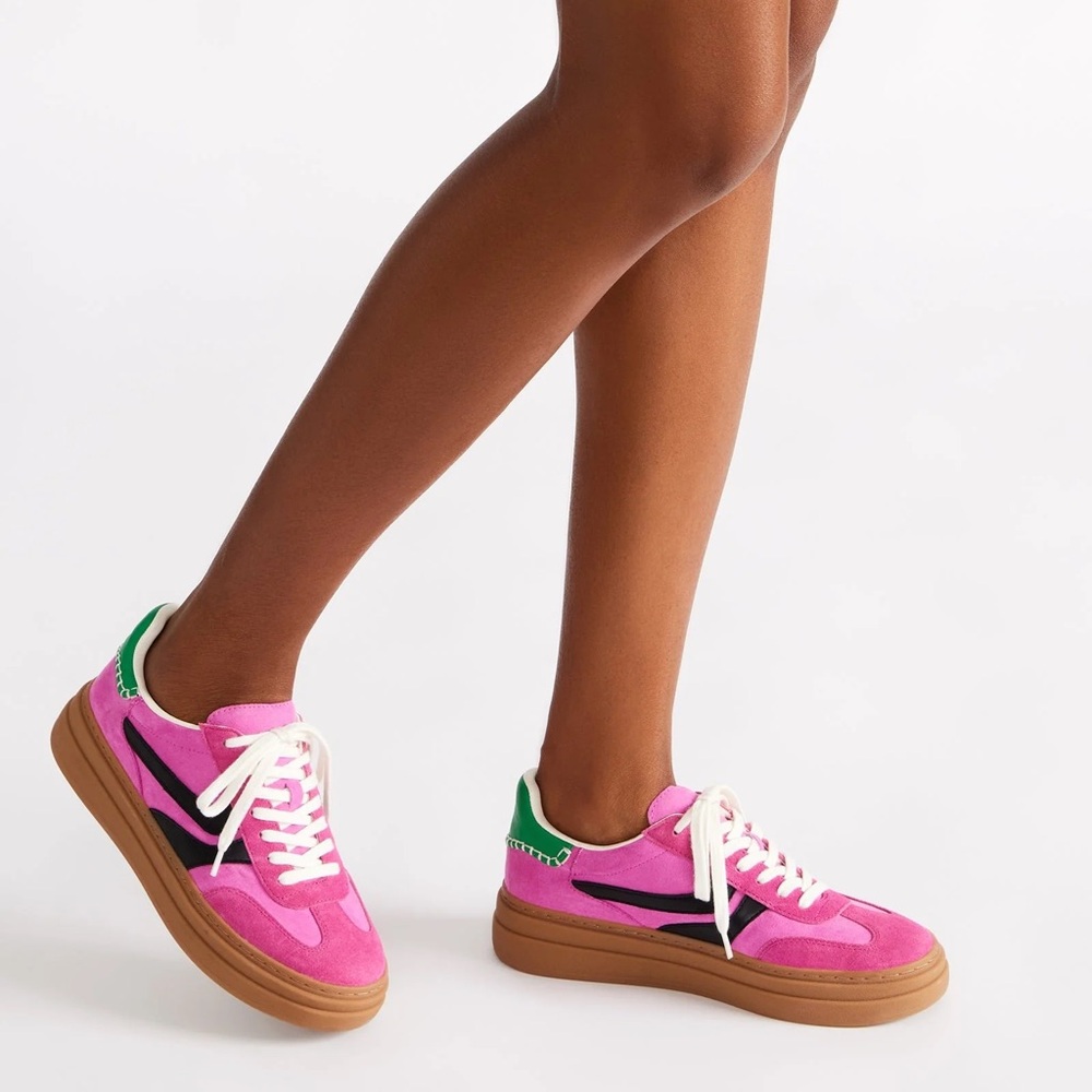 Steve Madden DODGE Pink/Green Sneakers